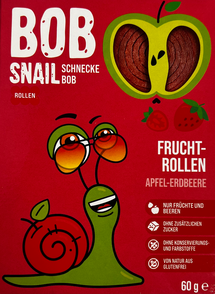 Bob Snail - Rolle, Apfel-Erdbeere, 60g