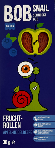 [s7958] Bob Snail - Rolle, Apfel-Heidelbeere, 30g